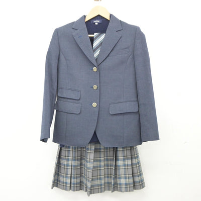 【中古】神奈川県 湘南学院高等学校 女子制服 4点（ブレザー・ニット・スカート）sf025168