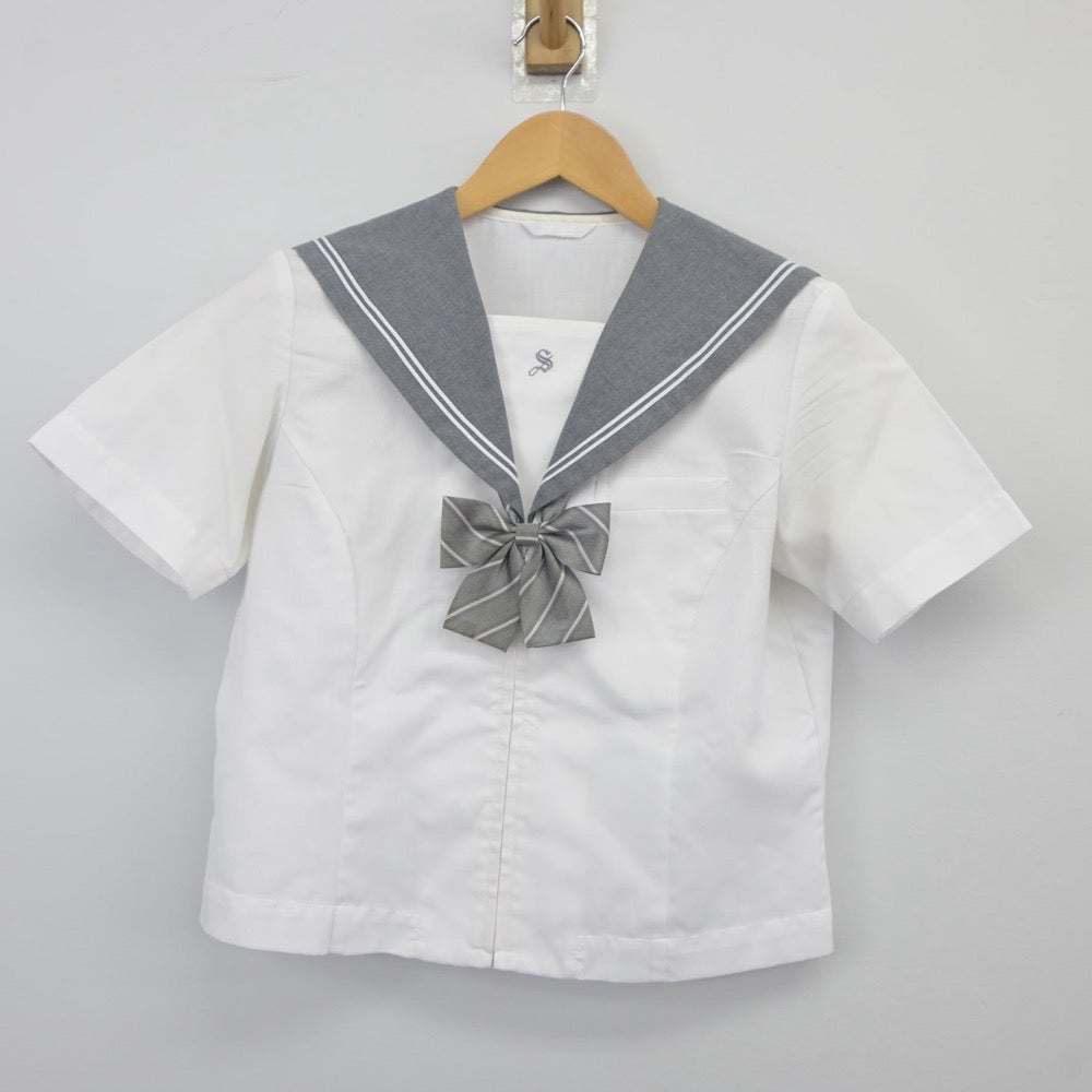 【中古】石川県 稲置学園 星稜高等学校 女子制服 4点（セーラー服・スカート）sf025171