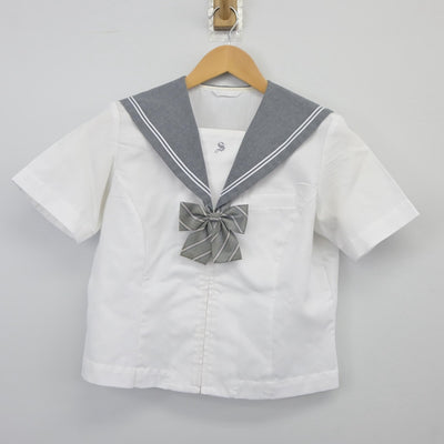 【中古】石川県 稲置学園 星稜高等学校 女子制服 4点（セーラー服・スカート）sf025171