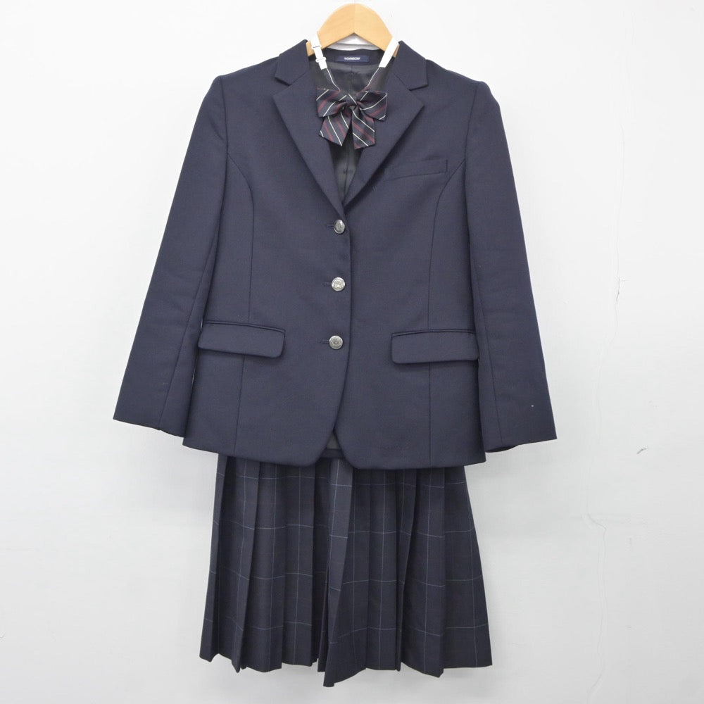 【中古】東京都 八王子拓真高等学校 女子制服 4点（ブレザー・スカート）sf025173