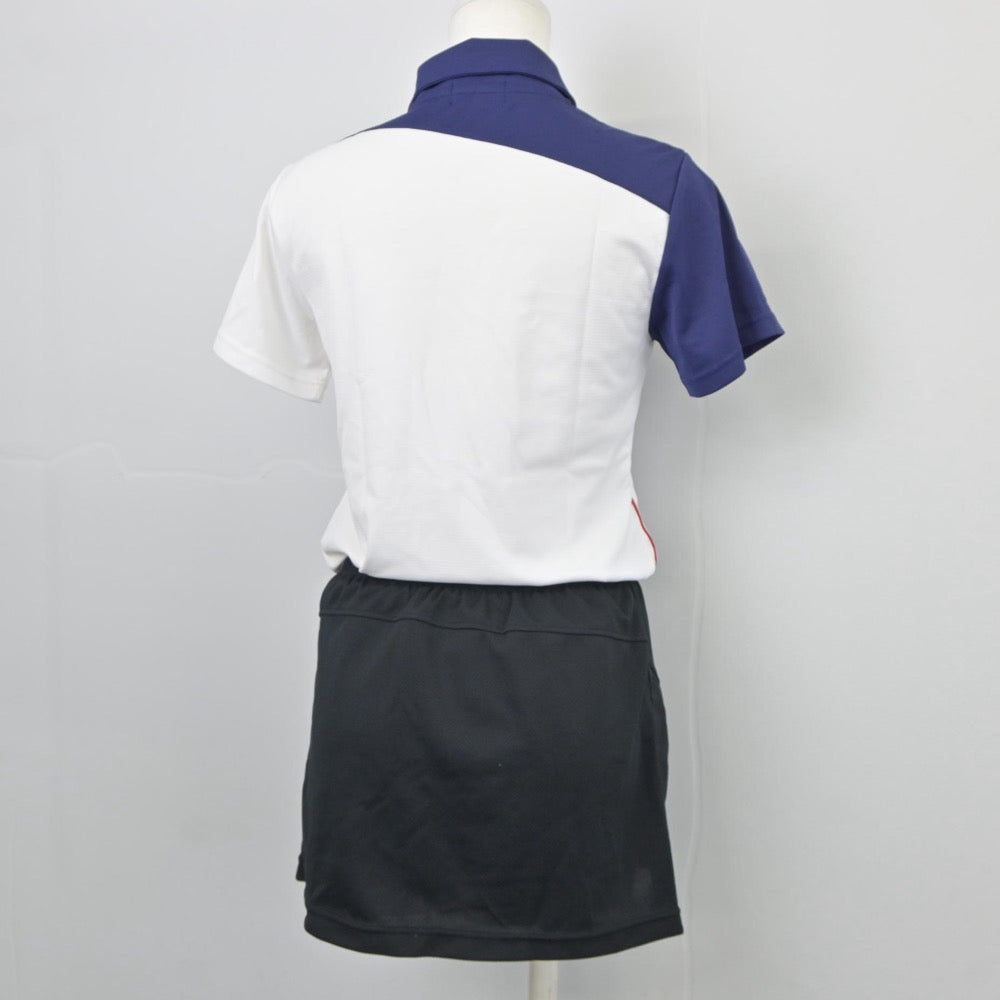 【中古】福島県 向陽中学校/テニス部ユニフォーム 女子制服 2点（部活ユニフォーム 上・部活ユニフォーム 下）sf025188