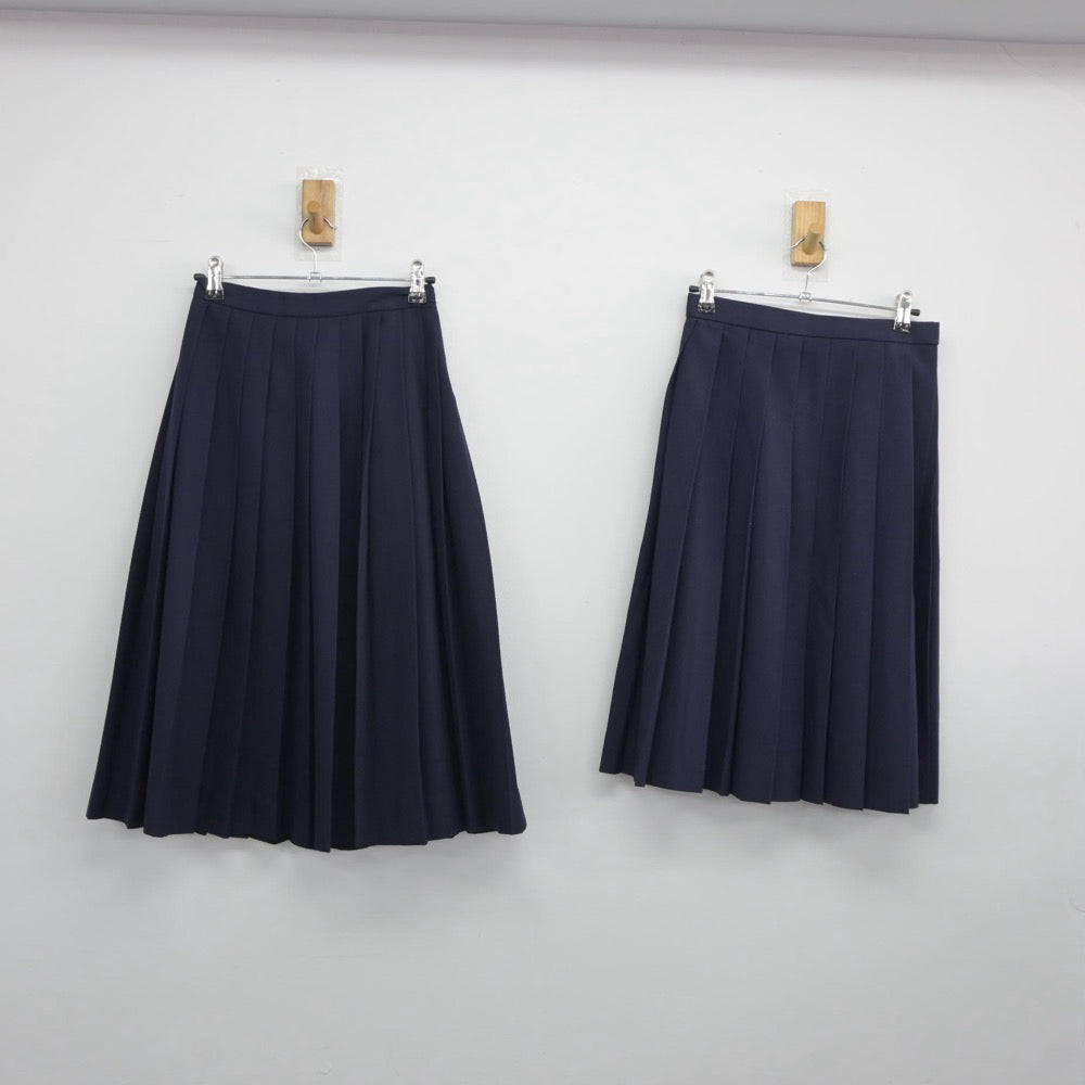 【中古】福島県 向陽中学校 女子制服 2点（スカート・スカート）sf025191