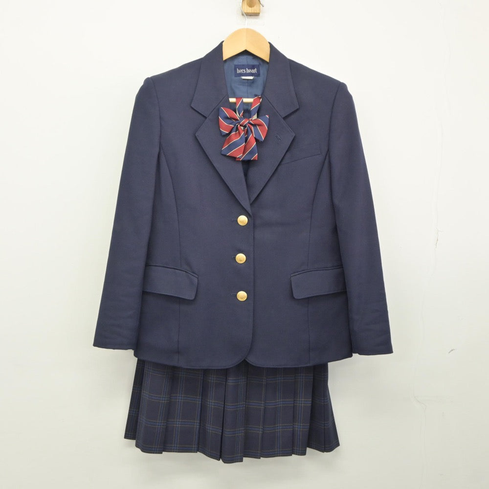 【中古】北海道 札幌東商業高等学校 女子制服 3点（ブレザー・スカート）sf025207