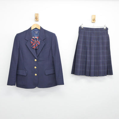 【中古】北海道 札幌東商業高等学校 女子制服 3点（ブレザー・スカート）sf025207