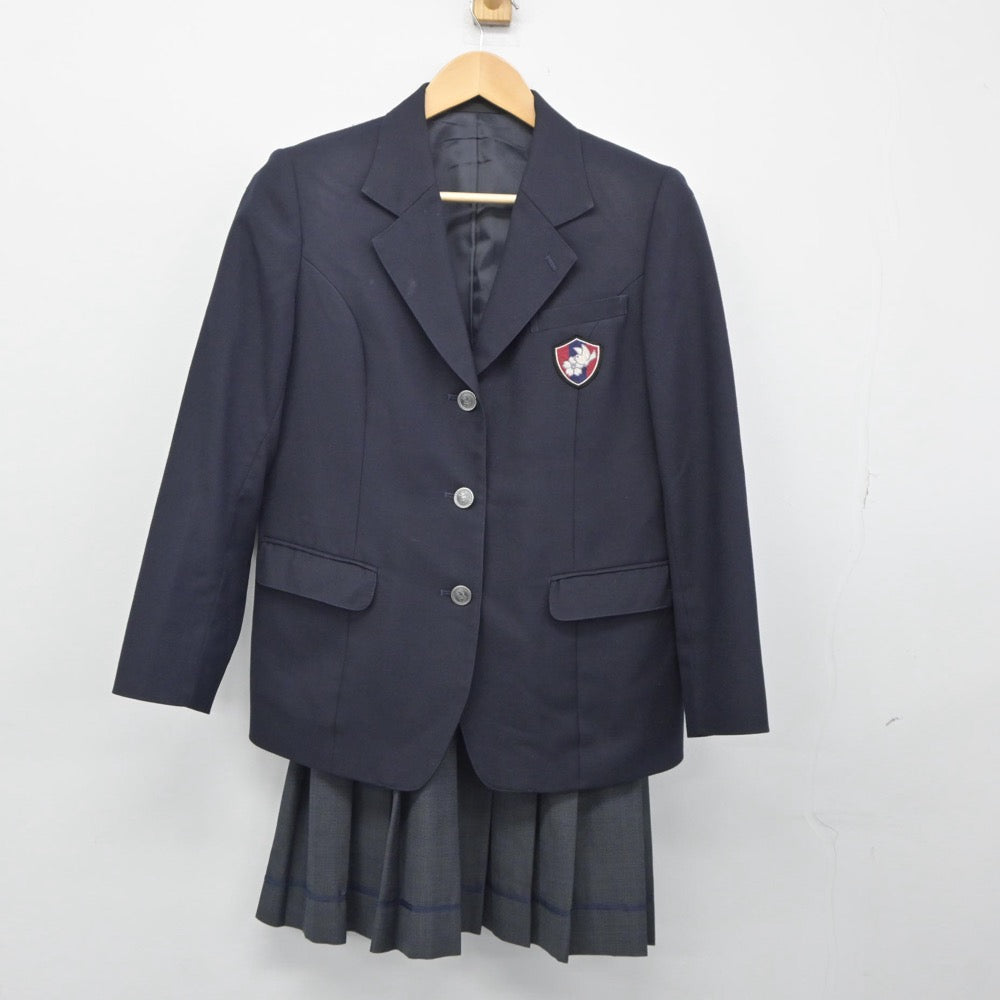 【中古】奈良県 法隆寺国際高等学校 女子制服 3点（ブレザー・スカート）sf025209