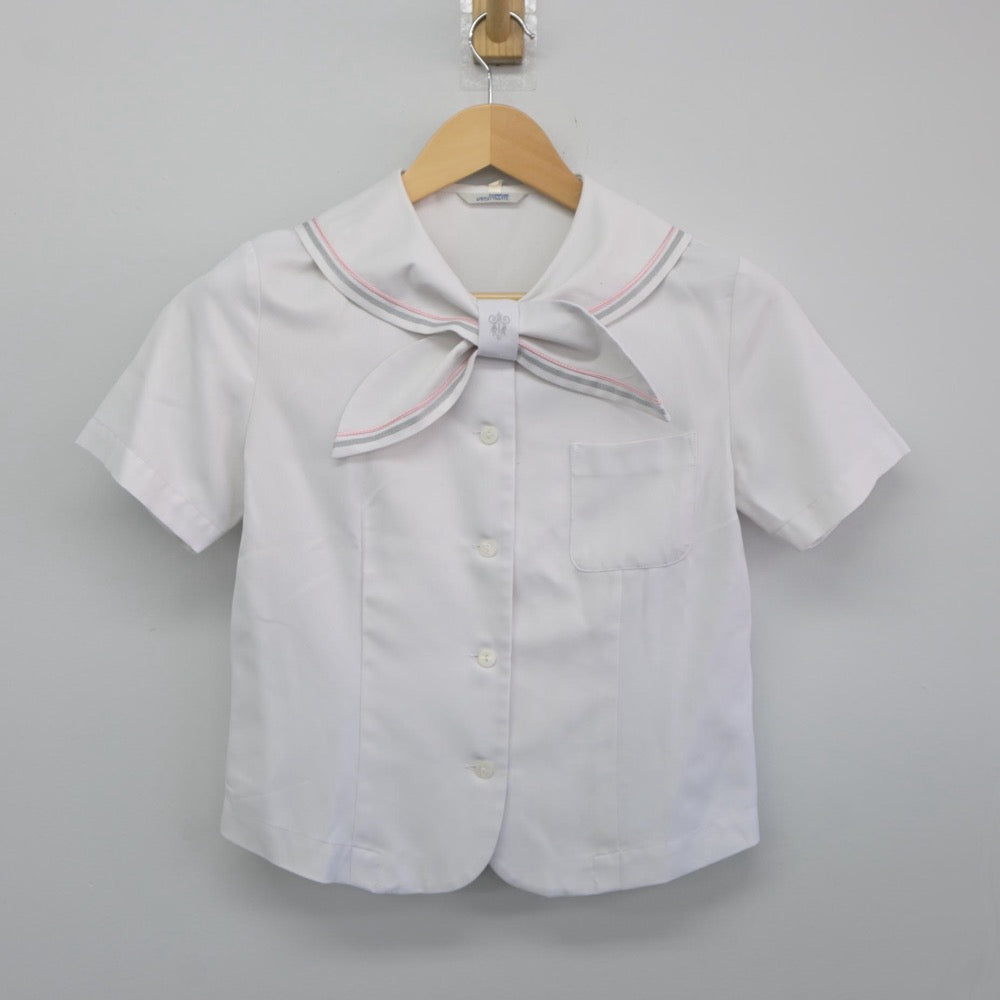 【中古】京都府 京都聖母学院中学校 女子制服 2点（ニット・セーラー服）sf025227