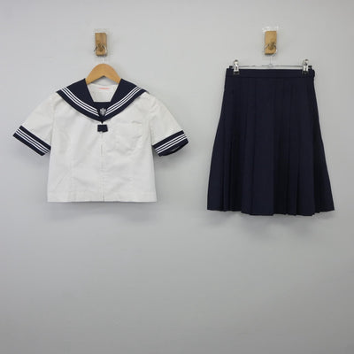 【中古】東京都 目白研心高等学校 女子制服 2点（セーラー服・スカート）sf025239