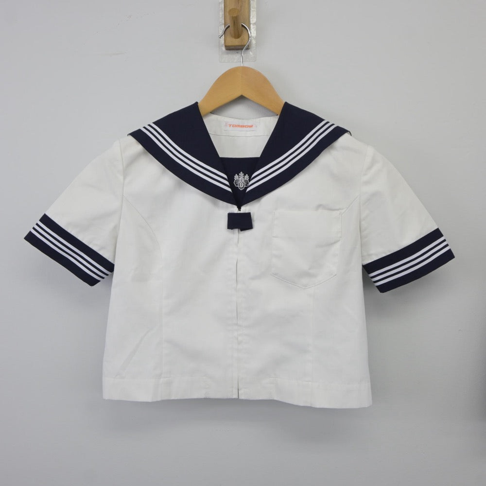 【中古】東京都 目白研心高等学校 女子制服 2点（セーラー服・スカート）sf025239