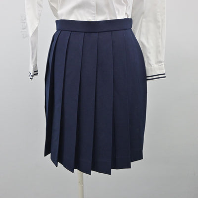 【中古】岡山県 就実高等学校 女子制服 3点（ブレザー・シャツ・スカート）sf025253