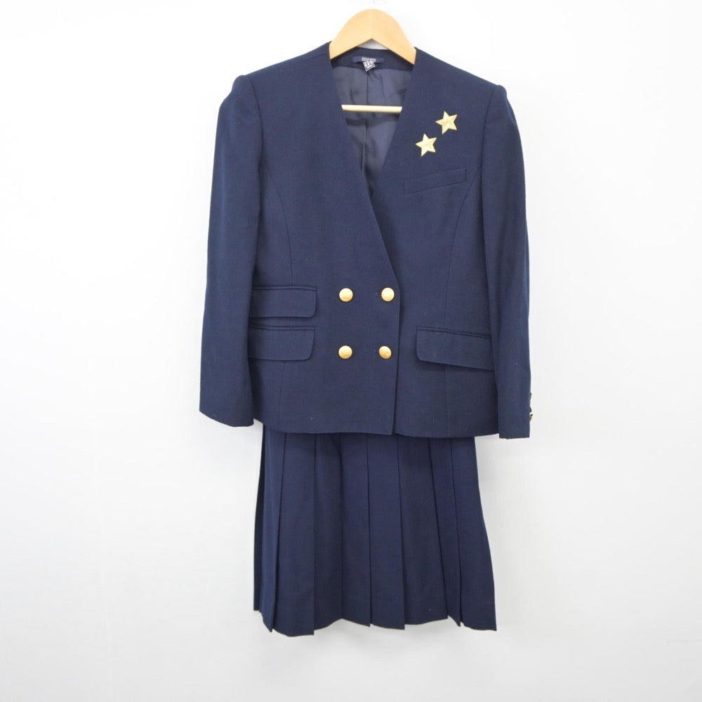 【中古】岡山県 就実高等学校 女子制服 2点（ブレザー・スカート）sf025254