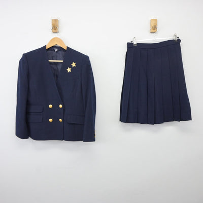 【中古】岡山県 就実高等学校 女子制服 2点（ブレザー・スカート）sf025254