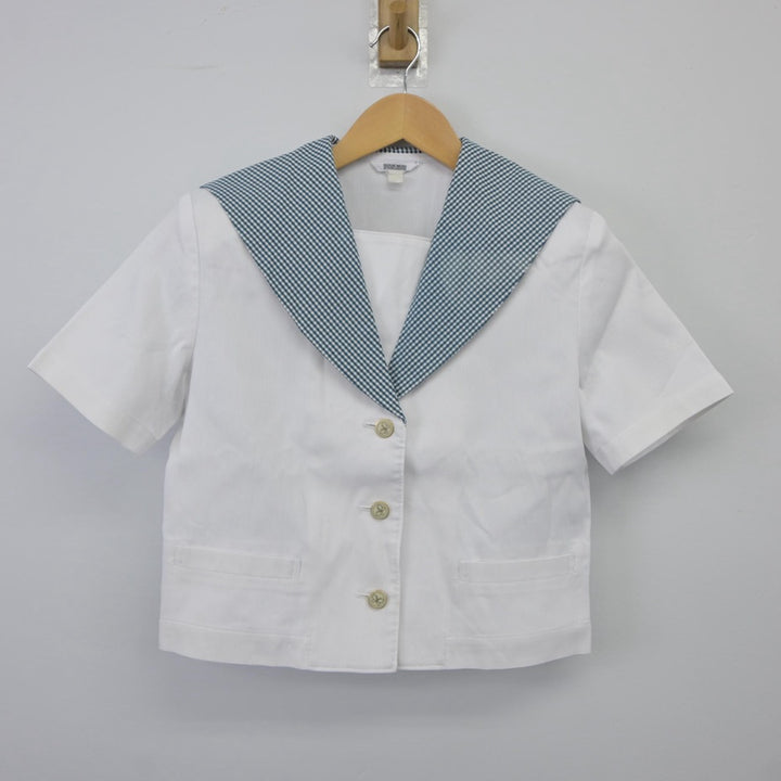 【中古】岡山県 就実高等学校 女子制服 2点（セーラー服・スカート）sf025257