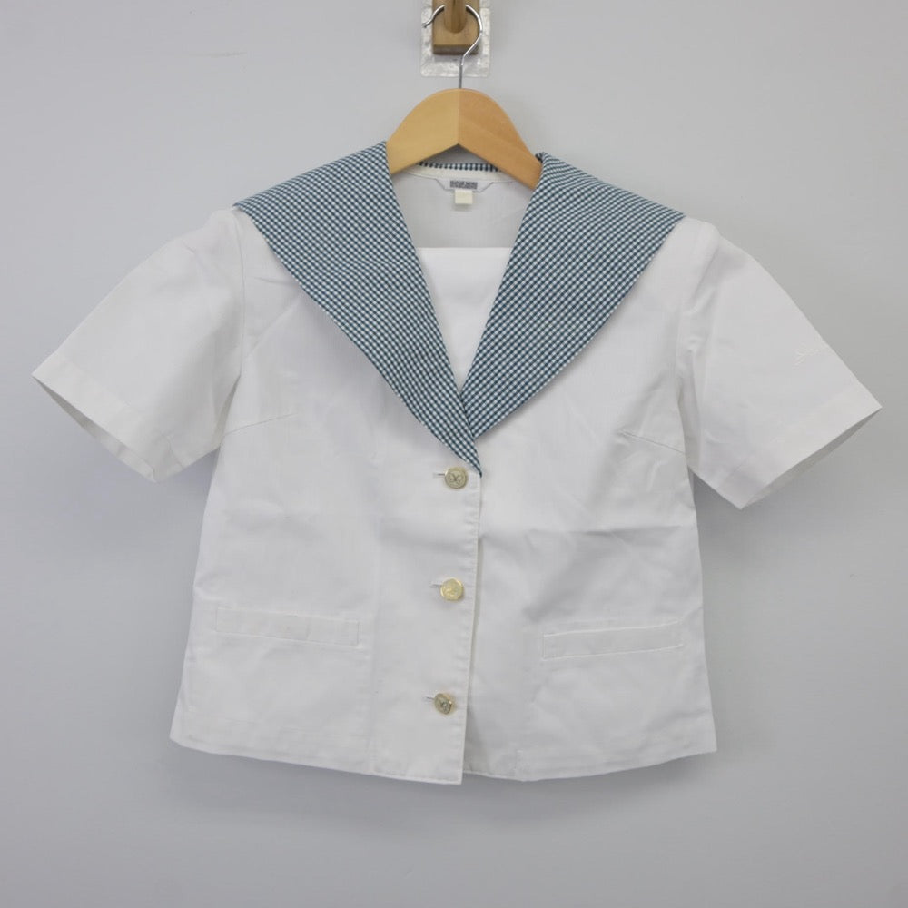 【中古】岡山県 就実高等学校 女子制服 2点（セーラー服）sf025258