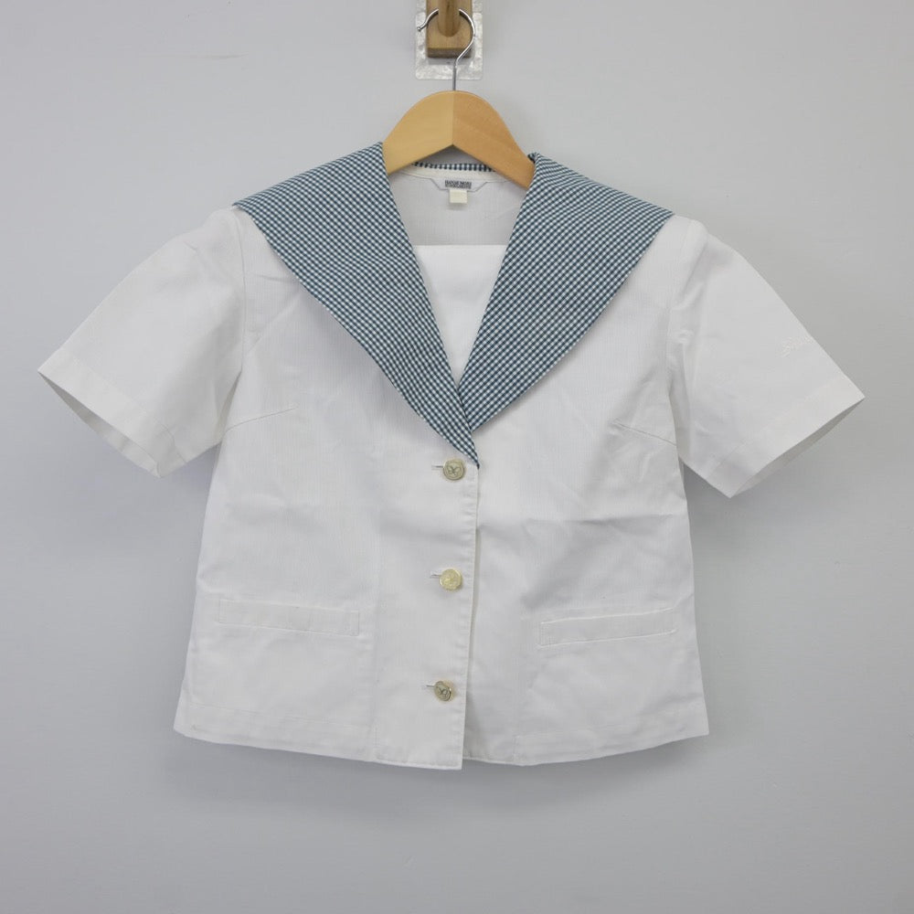 【中古】岡山県 就実高等学校 女子制服 2点（セーラー服）sf025258