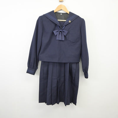 【中古】東京都 東京学芸大附属高等学校 女子制服 2点（セーラー服・スカート）sf025276