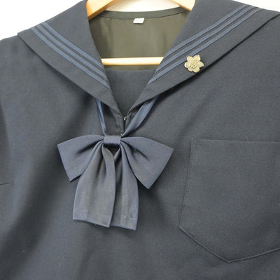 【中古】東京都 東京学芸大附属高等学校 女子制服 2点（セーラー服・スカート）sf025276