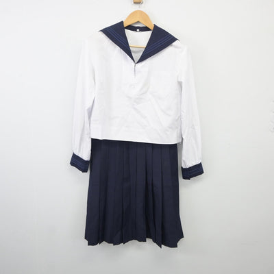 【中古】東京都 東京学芸大附属高等学校 女子制服 2点（セーラー服・スカート）sf025277