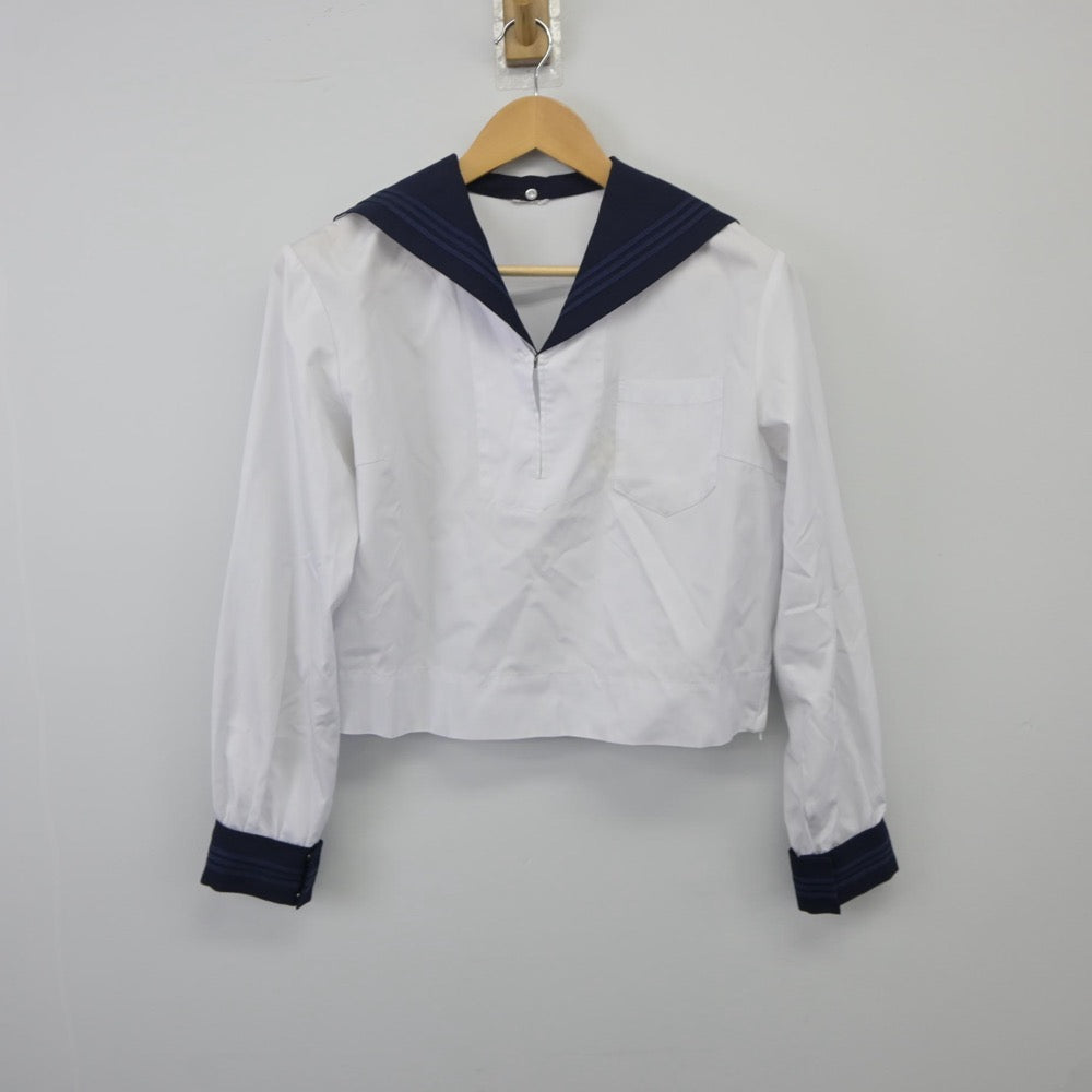 【中古】東京都 東京学芸大附属高等学校 女子制服 2点（セーラー服・スカート）sf025277