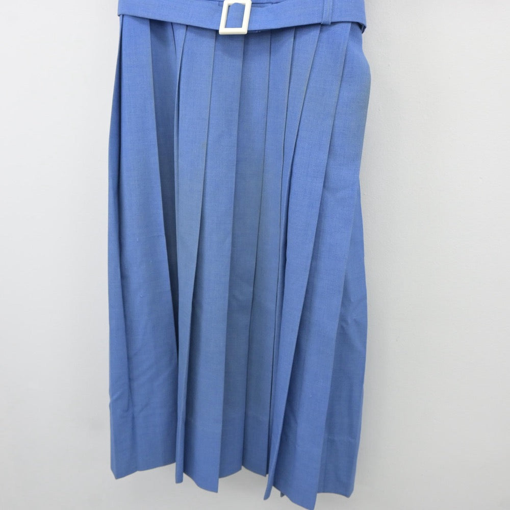 【中古】福岡県 久留米市立宮ノ陣中学校 女子制服 2点（シャツ・ジャンパースカート）sf025282