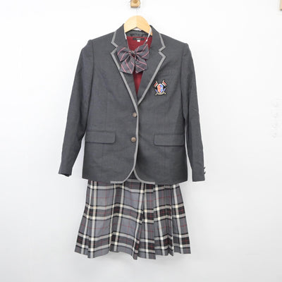 【中古】神奈川県 富士見丘学園高等学校 女子制服 4点（ブレザー・ニット・スカート）sf025290