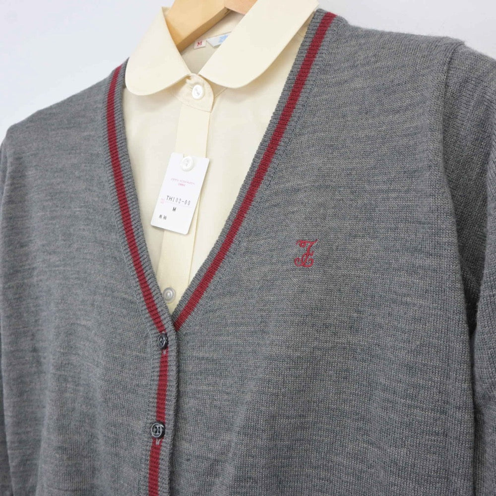 【中古】神奈川県 富士見丘学園高等学校 女子制服 3点（ニット・シャツ）sf025291