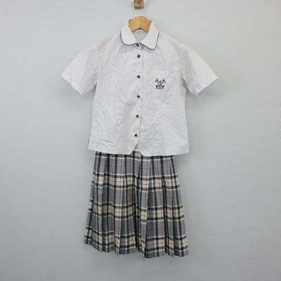 【中古】神奈川県 富士見丘学園高等学校 女子制服 4点（シャツ・スカート）sf025292