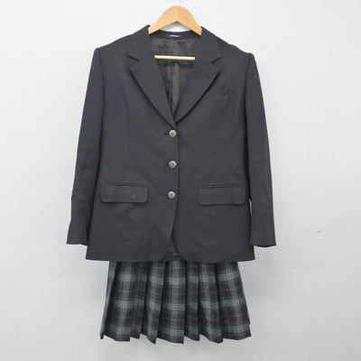 【中古】栃木県 日光明峰高等学校 女子制服 3点（ブレザー・スカート）sf025305