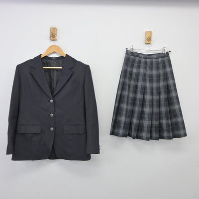 【中古】栃木県 日光明峰高等学校 女子制服 3点（ブレザー・スカート）sf025305