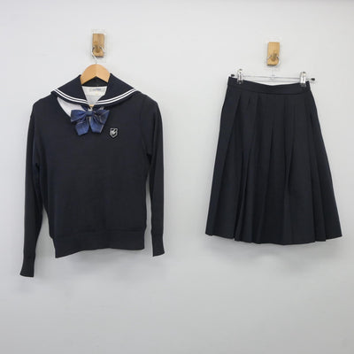 【中古】埼玉県 栄東中学校 女子制服 5点（ブレザー・ニット・セーラー服・スカート）sf025315