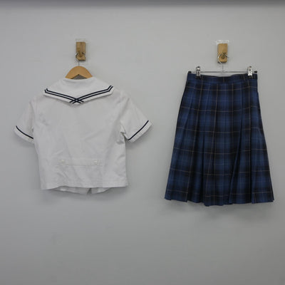 【中古】埼玉県 栄東中学校 女子制服 2点（セーラー服・スカート）sf025316