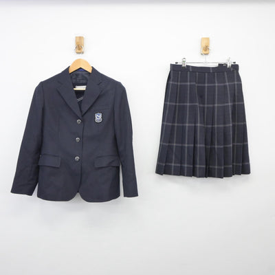 【中古】兵庫県 神戸鈴蘭台高等学校 女子制服 4点（ブレザー・ニット・スカート）sf025319