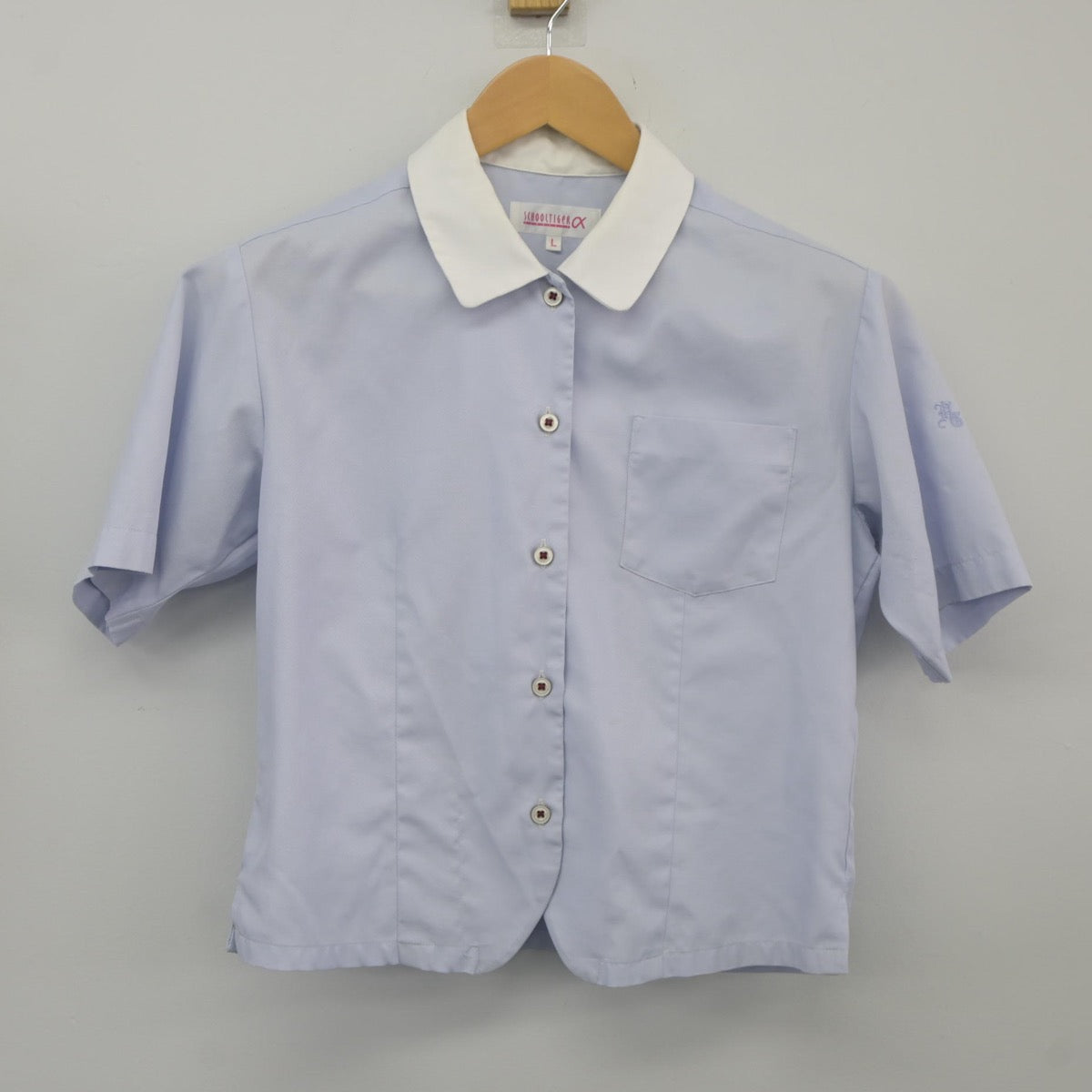 【中古】大阪府 羽衣学園高等学校 女子制服 2点（ニットベスト・シャツ）sf025320