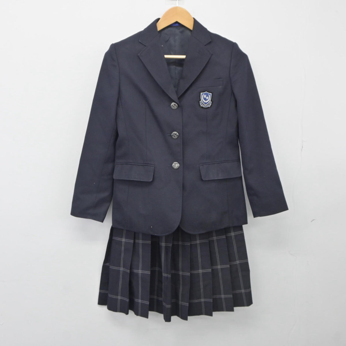 【中古】兵庫県 神戸鈴蘭台高等学校 女子制服 3点（ブレザー・スカート）sf025325