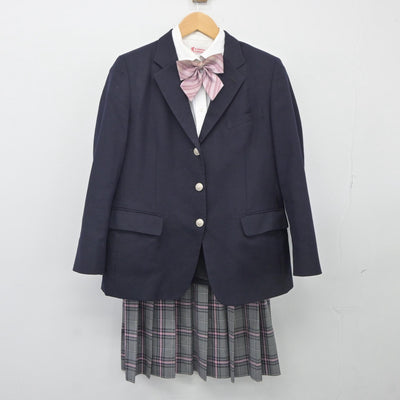 【中古】兵庫県 クラーク記念国際高等学校 女子制服 4点（ブレザー・シャツ・スカート）sf025331