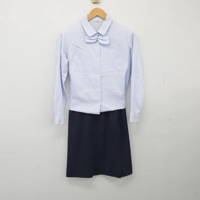 【中古】 事務服 女子制服 3点（シャツ・スカート）sf025336