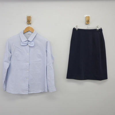 【中古】 事務服 女子制服 3点（シャツ・スカート）sf025336