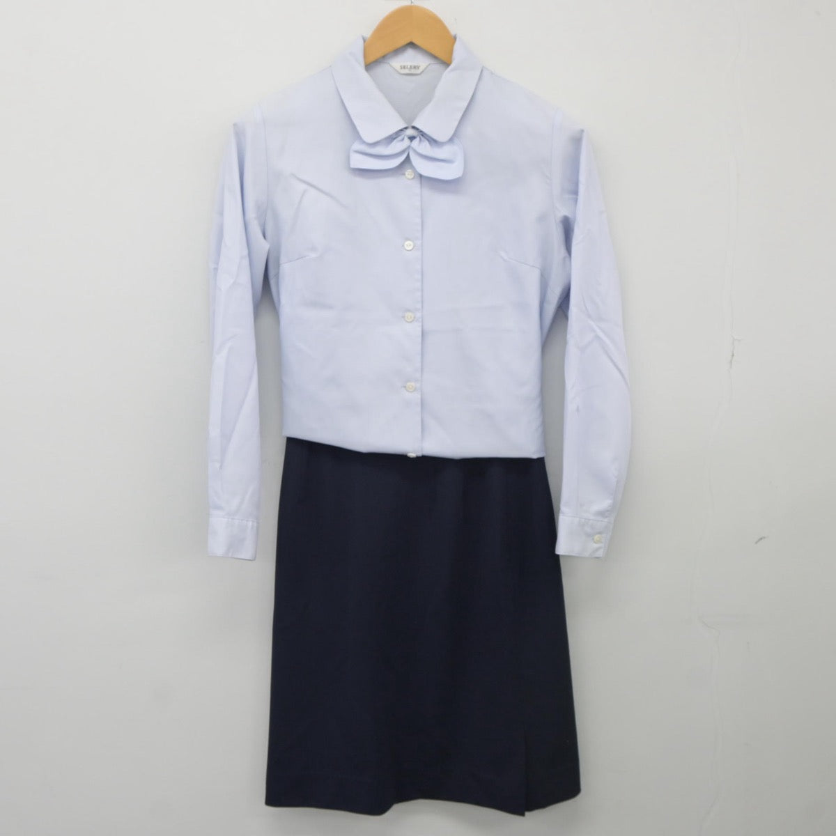 【中古】 事務服 女子制服 3点（シャツ・スカート）sf025338