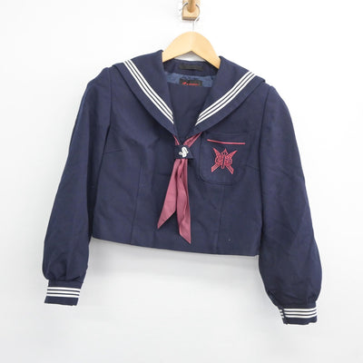 【中古】東京都 志茂田中学校 女子制服 3点（セーラー服・ニット）sf025349