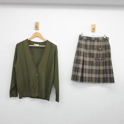 【中古】神奈川県 洗足学園中学高等学校 女子制服 2点（ニット・スカート）sf025353