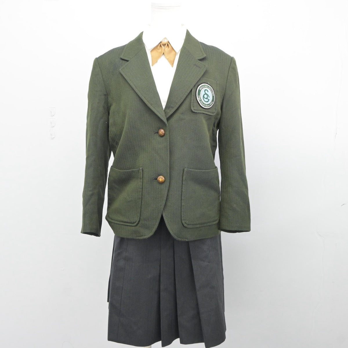 【中古】神奈川県 洗足学園中学高等学校 女子制服 4点（ブレザー・シャツ・スカート）sf025354