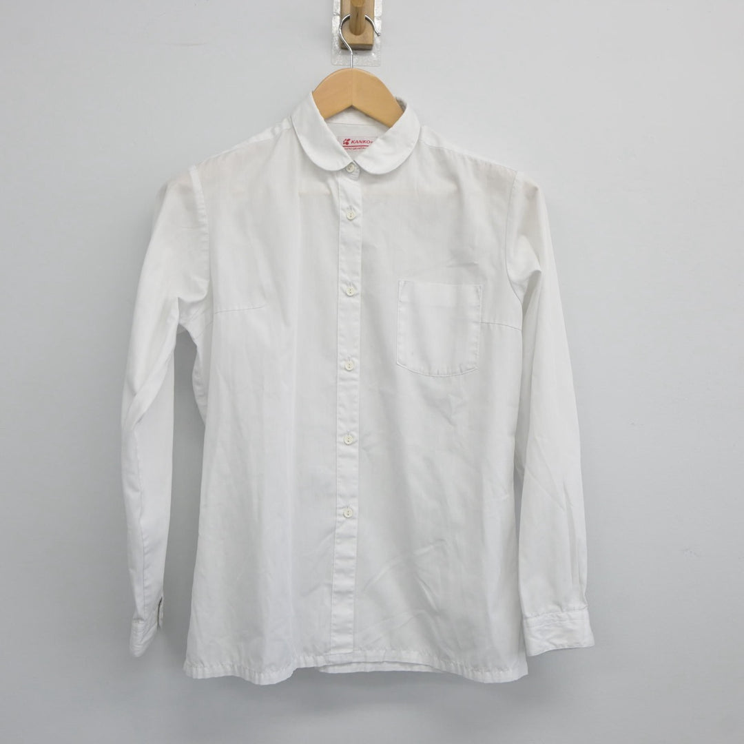中古制服】千葉県 佐倉東中学校 女子制服 4点（ブレザー・シャツ