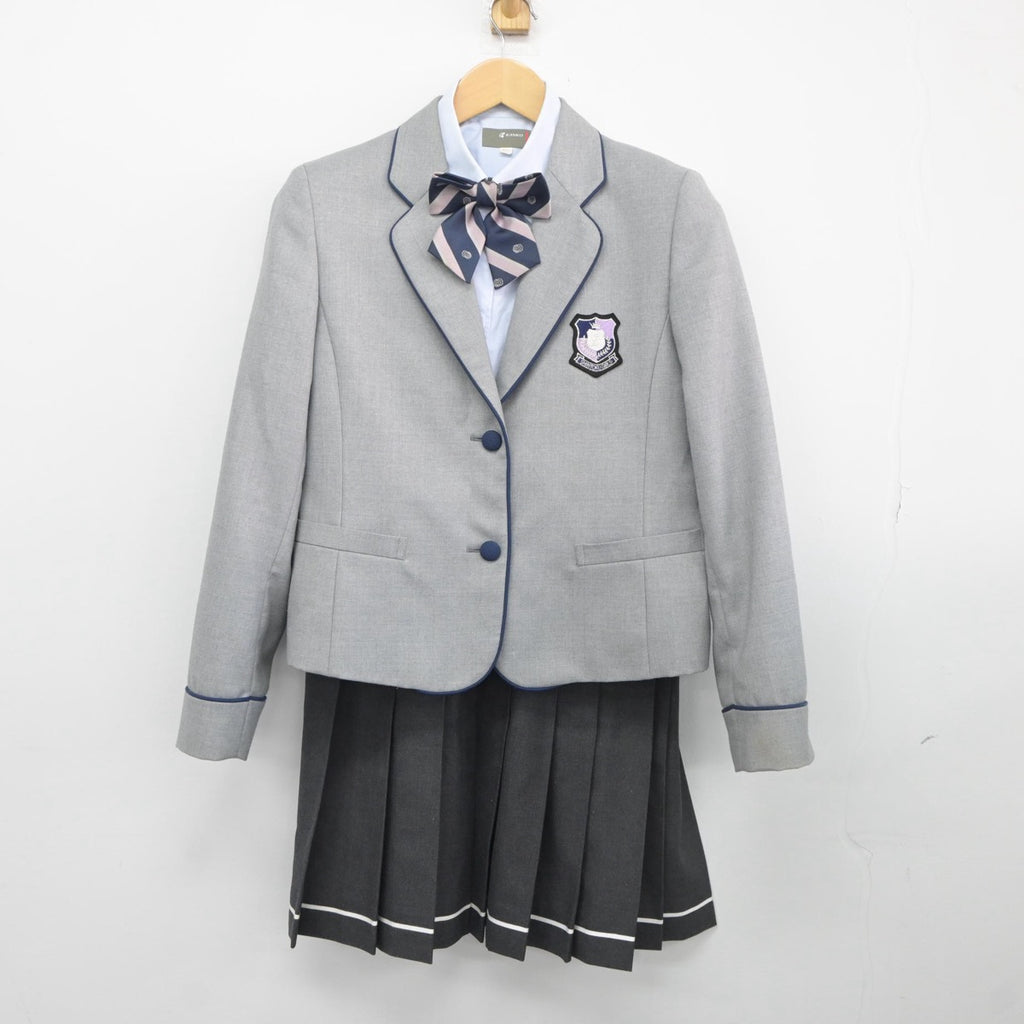 中古制服】広島県 進徳女子高等学校 女子制服 5点（ブレザー・シャツ 