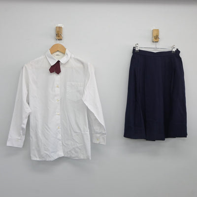 【中古】岩手県 西和賀高等学校 女子制服 7点（ブレザー・ニット・シャツ・スカート）sf025373