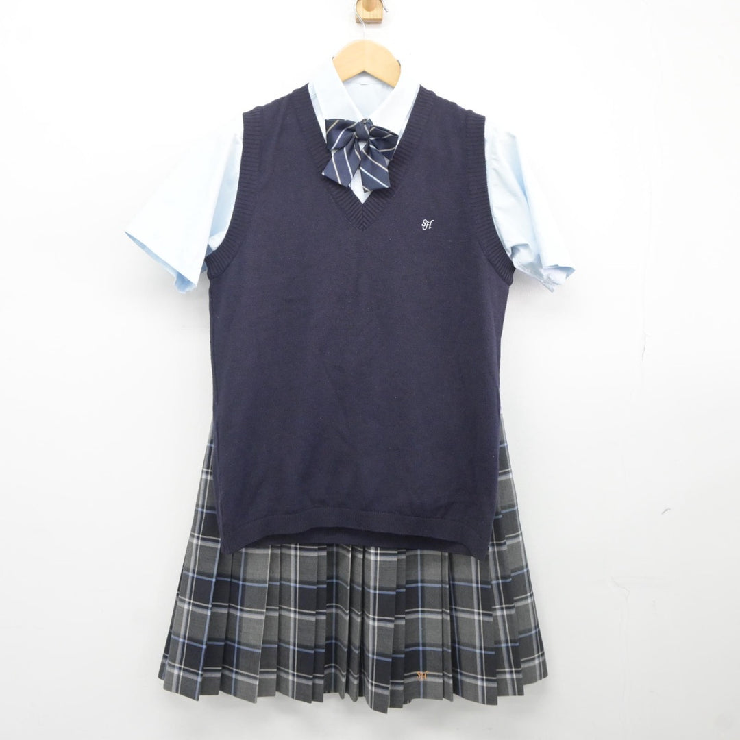 中古制服】福島県 清陵情報高等学校 女子制服 4点（ニットベスト・シャツ・スカート）sf025375【リサイクル学生服】 | 中古制服通販パレイド