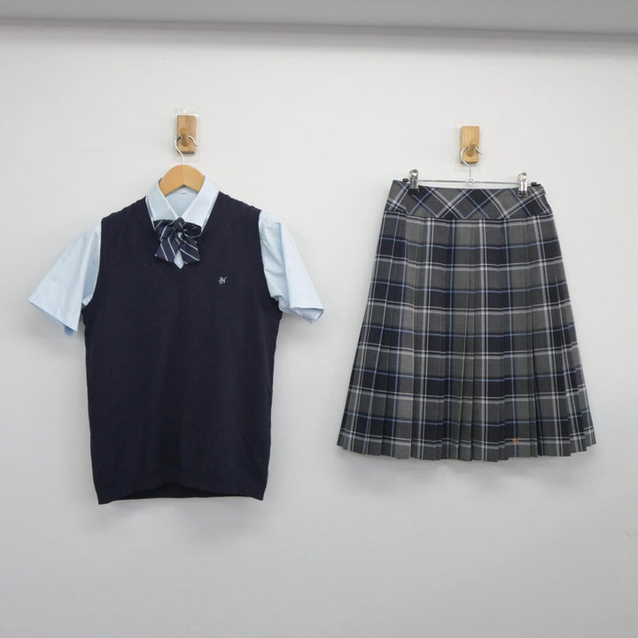 中古制服】福島県 清陵情報高等学校 女子制服 4点（ニットベスト・シャツ・スカート）sf025375【リサイクル学生服】 | 中古制服通販パレイド