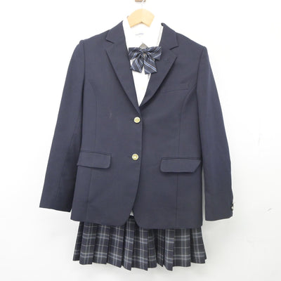 【中古】東京都 南多摩高等学校 女子制服 4点（ブレザー・シャツ・スカート）sf025387