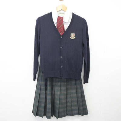 【中古】福島県 尚志高等学校 女子制服 6点（ブレザー・シャツ・ニット・スカート）sf025392