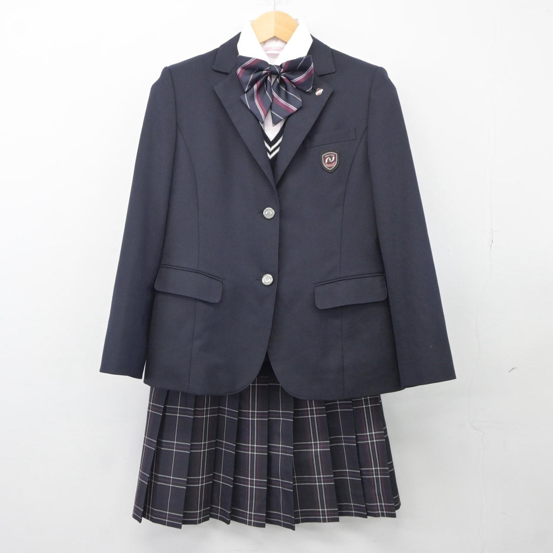 【中古制服】福岡県 西日本短期大学附属高等学校 女子制服 6点（ブレザー・シャツ・ニット・スカート）sf025394【リサイクル学生服】 |  中古制服通販パレイド