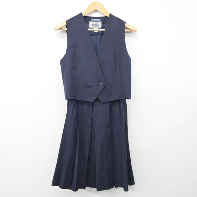 【中古】神奈川県 久里浜中学校 女子制服 2点（ベスト・スカート）sf025403