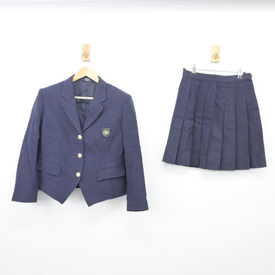 【中古】埼玉県 川越南高等学校 女子制服 4点（ブレザー・ベスト・スカート）sf025404